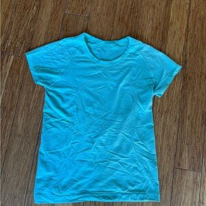 lululemon athletica Short Sleeve Tee in Aqua Blue